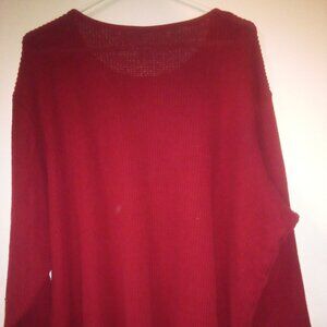AVENUE SWEATER 26/28 Burgundy,long sleeve